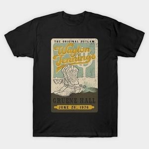 Gruene Hall June 26 1976 - Waylon Jennings - Classic Unisex Retro T-Shirt